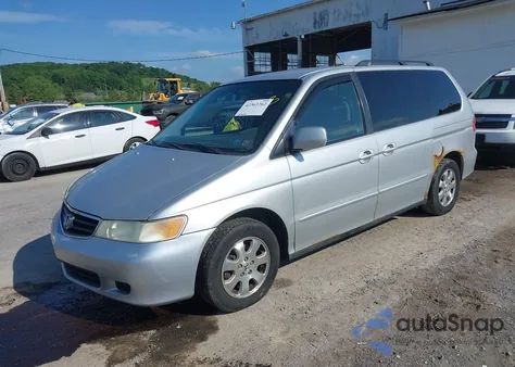 2004 Honda Odyssey Ex z USA, uszkodzony, nr VIN 5FNRL18614B037143